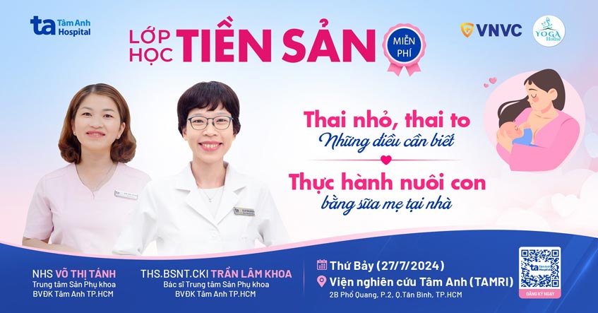 Lớp học tiền sản số 13, 9h00 – 11h00 Thứ 7 (27/07/2024)