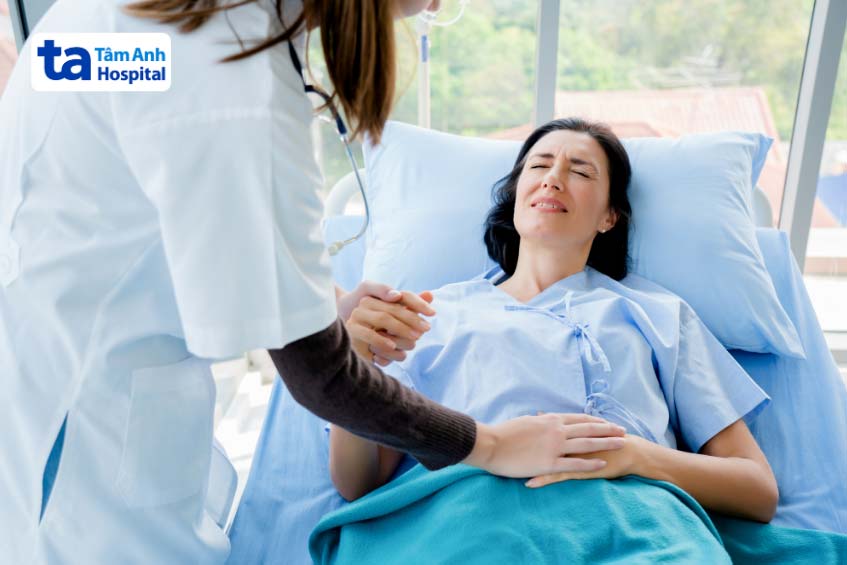 sảy thai làm nữ giới ra máu báo thai nhiều như máu kinh