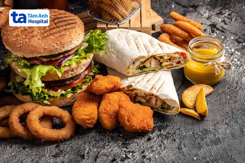 thực phẩm nhiều dầu mỡ không tốt cho người mắc nang naboth