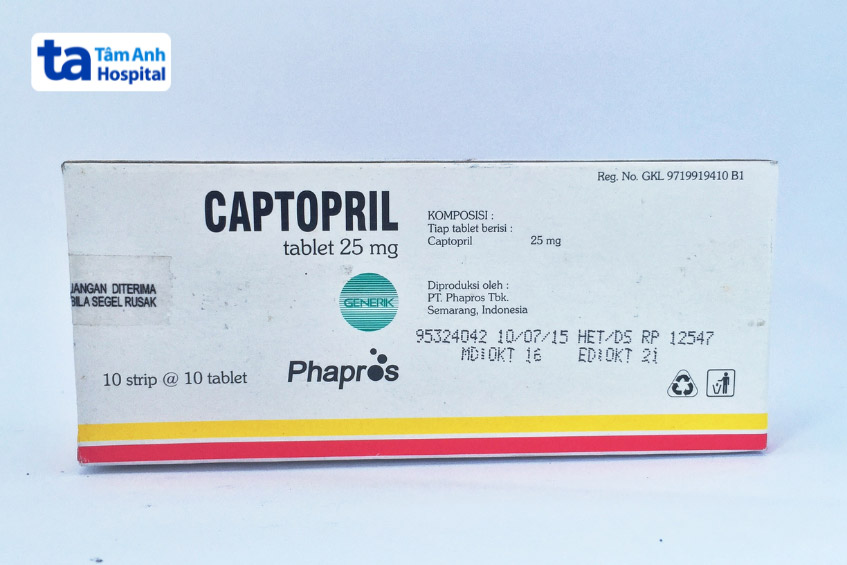 Captopril thuốc điều trị và kiểm soát tình trạng cao huyết áp