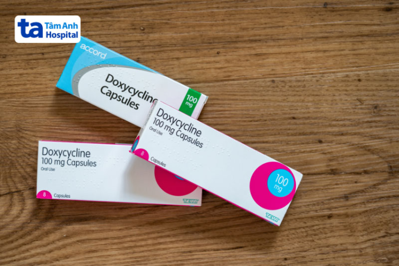 Doxycycline 100mg ức chế viêm nhiễm