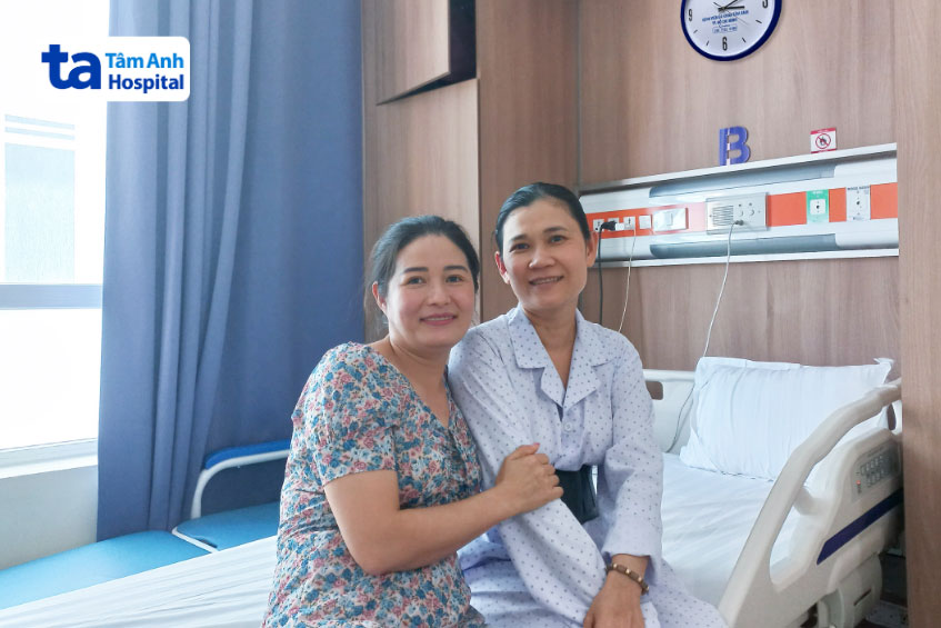 bệnh nhân sau ca phẫu thuật thành công