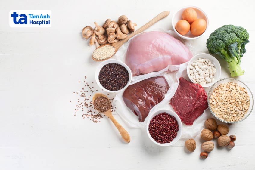 bổ sung sắt cho người thiếu máu thông qua các loại thực phẩm