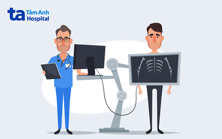 Chụp X-quang ngực được thực hiện để đánh giá tim phổi, đặc biệt ở những người bệnh có vấn đề về hô hấp, lồng ngực