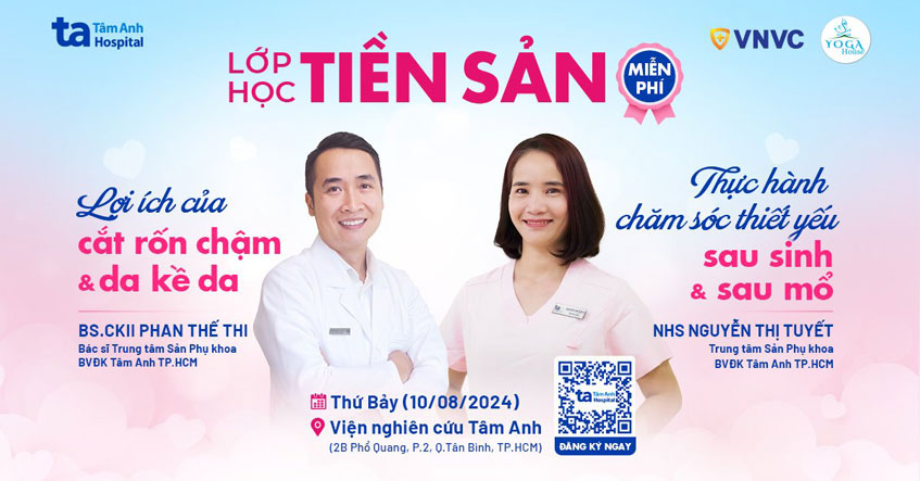 Lớp học tiền sản số 14, 9h00 – 11h00 Thứ 7 (10/08/2024)