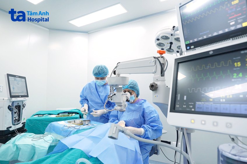 phẫu thuật glocom tại trung tâm mắt bvdk tâm anh