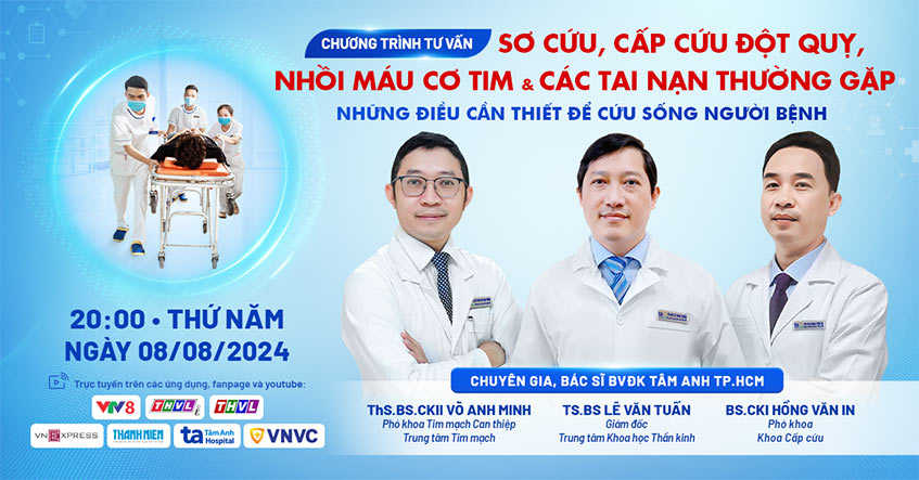 TVTT: Sơ cứu, cấp cứu đột quỵ, nhồi máu cơ tim & các tai nạn thường gặp Những điều cần thiết để cứu sống người bệnh