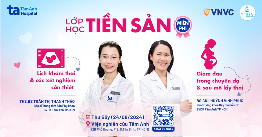 Lớp học tiền sản số 15, 9h00 – 11h00 Thứ 7 (24/08/2024)