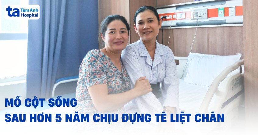 thumb mổ cột sống sau hơn 5 năm tê liệt chân