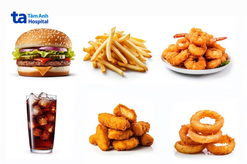 trẻ bị sởi nên kiêng ăn, uống các thực phẩm không lành mạnh