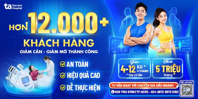 Banner hơn 12000 khách hàng đã giảm cân tại BVĐK Tâm Anh