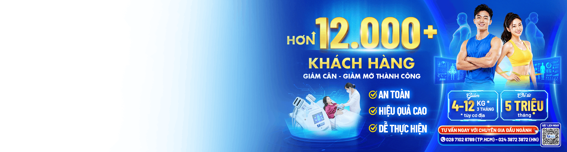 Banner hơn 12000 khách hàng đã giảm cân tại BVĐK Tâm Anh