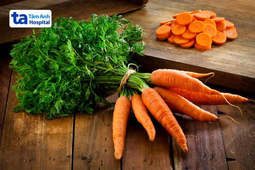 bệnh xơ gan nên ăn gì, cà rốt