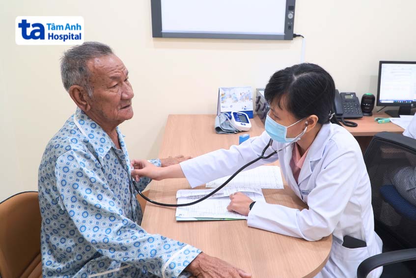 bác sĩ thăm khám