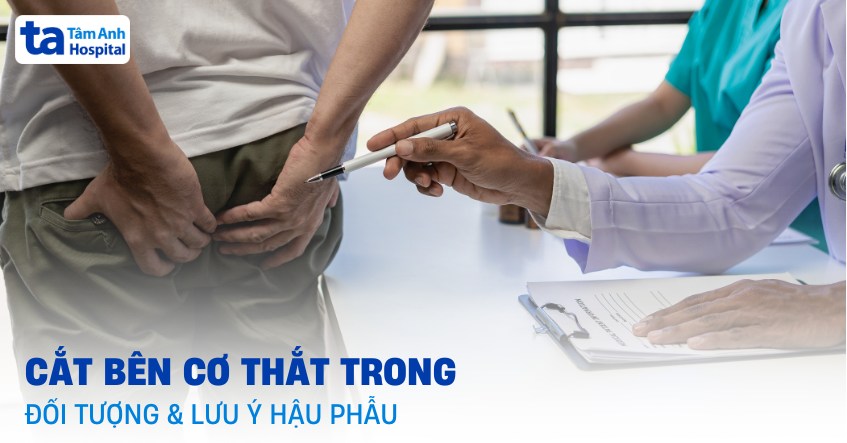 cắt bên cơ thắt trong
