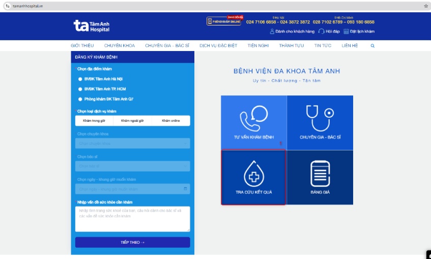 Hướng dẫn tra cứu kết quả khám chữa bệnh trực tuyến
