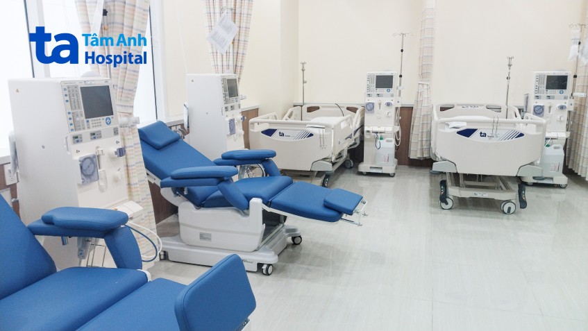 cơ sở vật chất chạy thận nhân tạo tại tâm anh