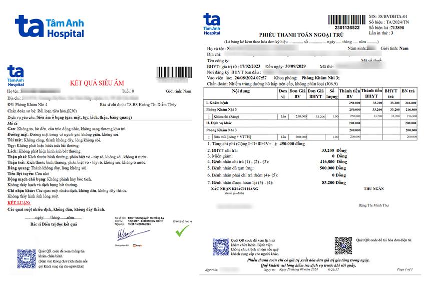 Dùng điện thoại quét mã QR trên phiếu thu