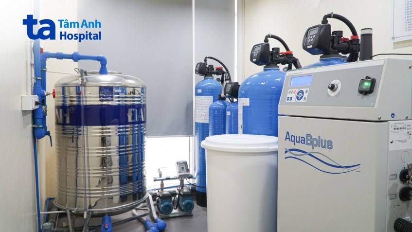 hệ thống lọc nước ro trong quá trình chạy thận