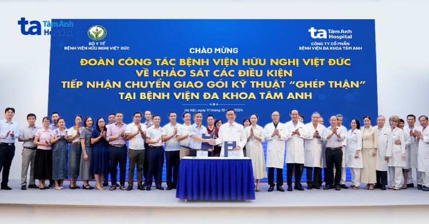 Hợp tác BV Hữu nghị Việt Đức và BVĐK Tâm Anh Hà Nội, tiến tới chuyển giao công nghệ ghép thận