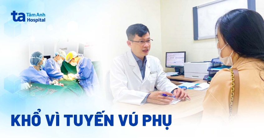 Khổ vì tuyến vú phụ