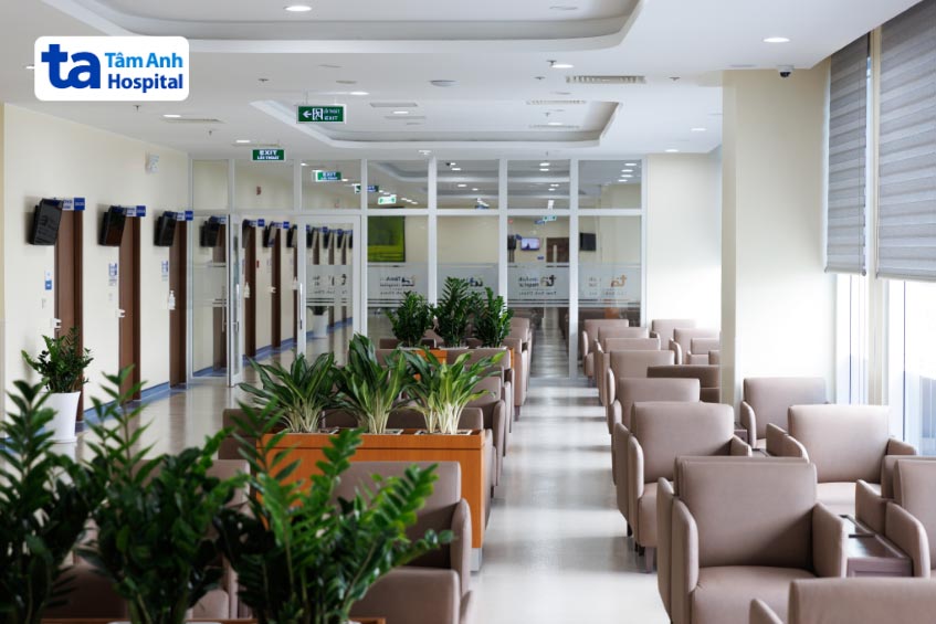 không gian thông thoáng tại phòng khám