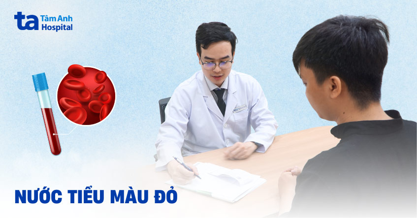Nước tiểu màu đỏ: Nguyên nhân, dấu hiệu, chẩn đoán, điều trị