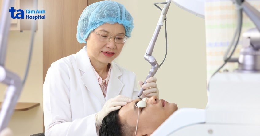 trị sẹo lồi bằng laser tại tâm anh