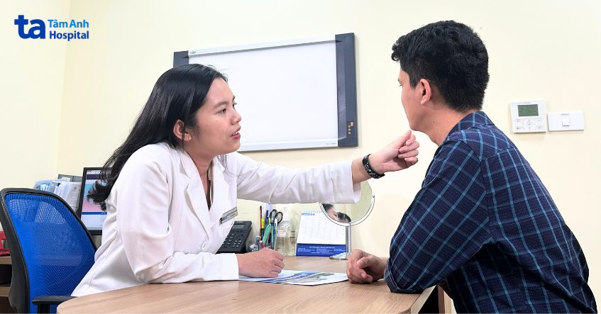 chẩn đoán mụn cứng dưới da