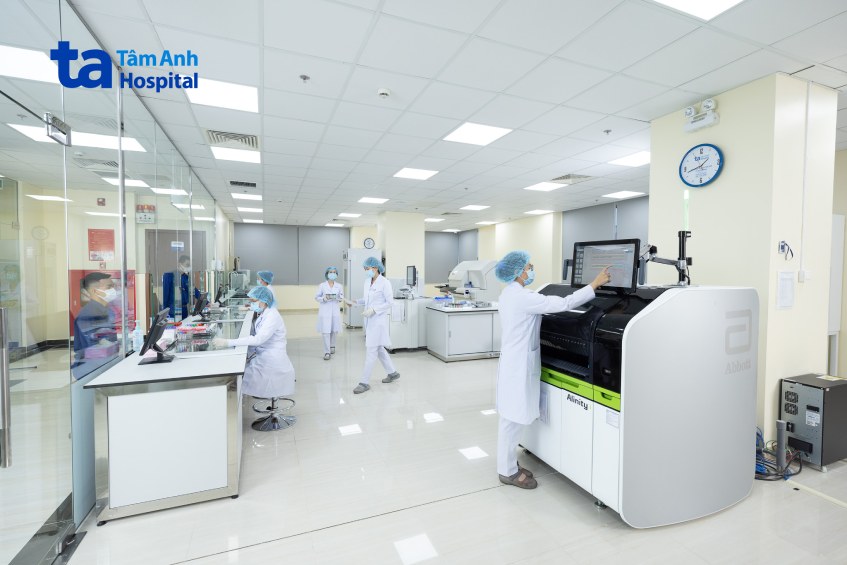 cơ sở vật chất xét nghiệm tại hệ thống đa khoa tâm anh