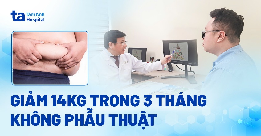 Giảm 14kg trong 3 tháng không phẫu thuật
