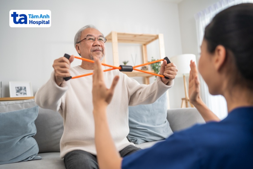 hướng dẫn chăm sóc tập phục hồi sau xuất huyết não