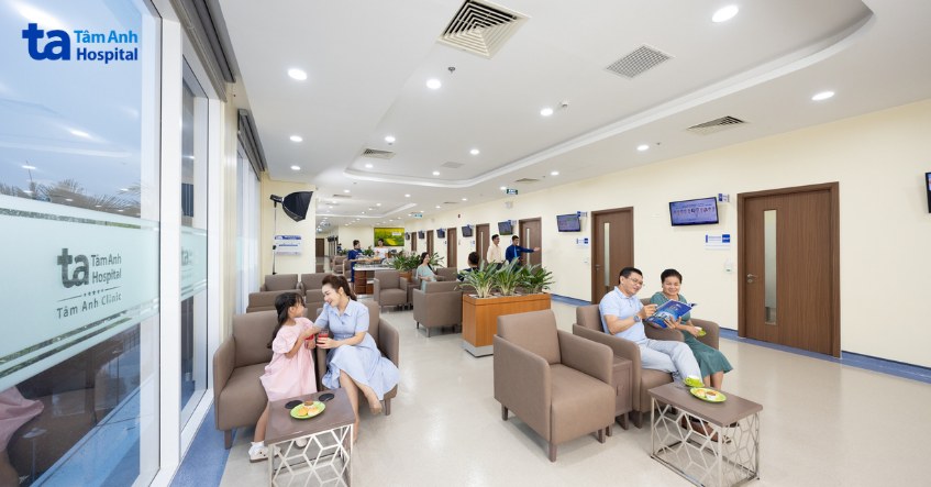 khu vực chờ khám bệnh tại khu khám vip