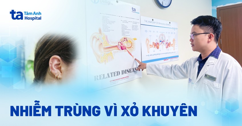 nhiễm trùng vì xỏ khuyên
