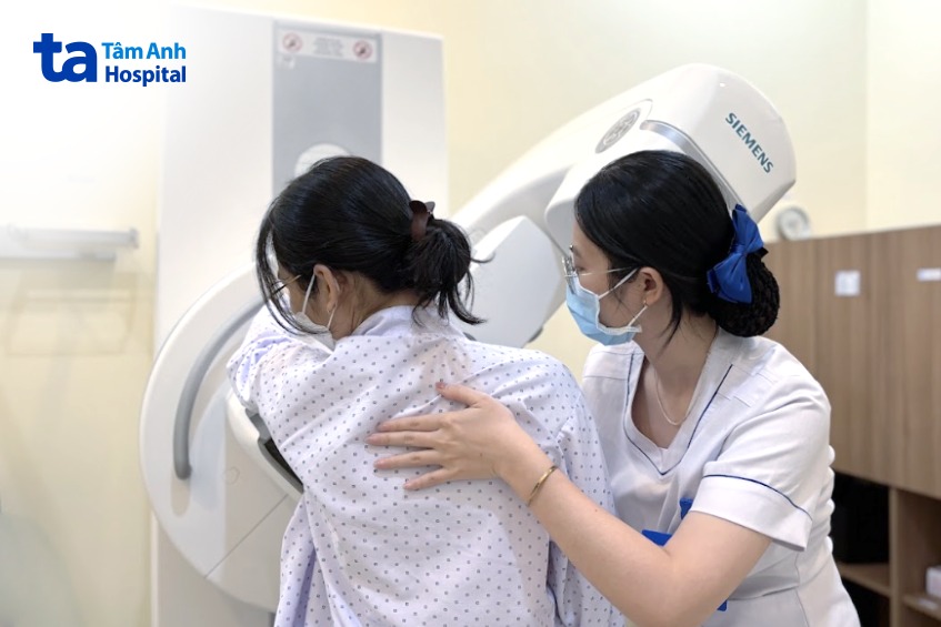 quy trình thực hiện chụp nhũ ảnh và siêu âm vú