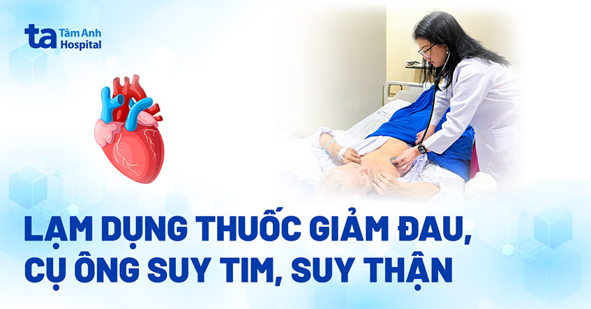 Suy tim, suy thận vì lạm dụng thuốc giảm đau