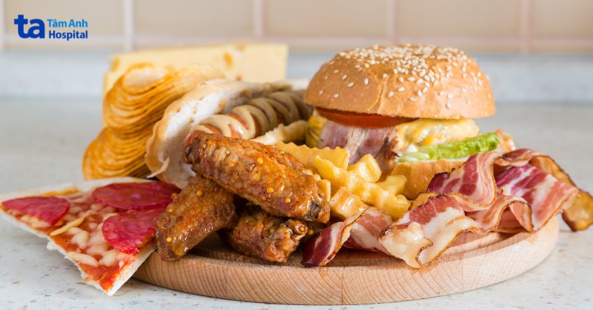 thực phẩm chiên rán dầu