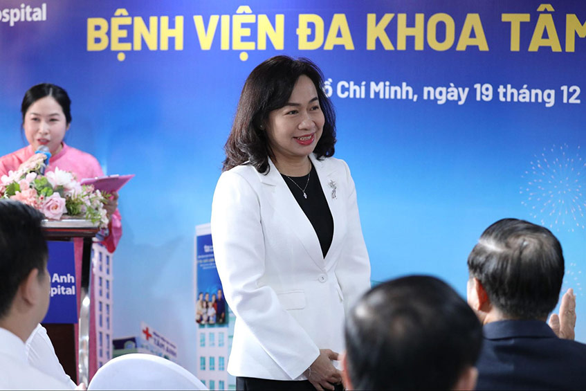 BS.CKII Nguyễn Thị Thoa, Trưởng phòng Nghiệp vụ Y, Sở Y tế TP.HCM xuất hiện tại sự kiện