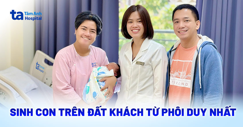 Cặp vợ chồng Philippines sinh con tại Việt Nam từ phôi