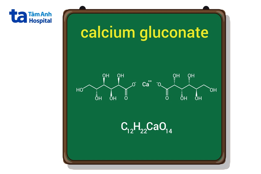 cấu trúc phân tử của Calci Glubionat