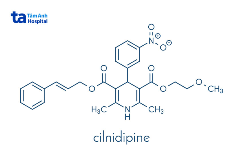 công thức hóa học cilnidipine