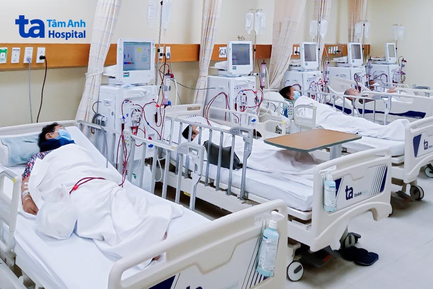 Hệ thống máy lọc máu ngắt quãng (chạy thận nhân tạo) từ Đức tại Bệnh viện Đa khoa Tâm Anh TP.HCM