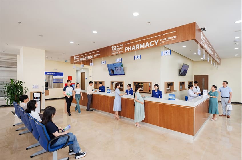 Hệ thống nhà thuốc bệnh viện Đa khoa Tâm Anh khang trang và hiện đại