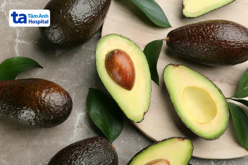 mụn trứng cá nên ăn gì, quả bơ