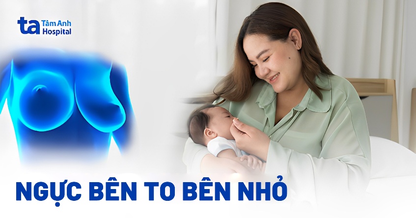 ngực bên to bên nhỏ