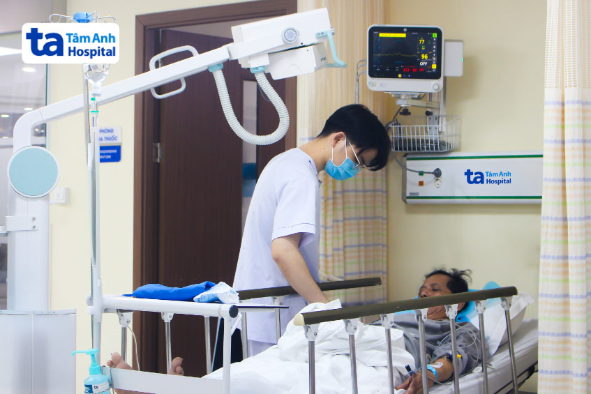 Ông Liêm được cấp cứu tại Bệnh viện Đa khoa Tâm Anh TP.HCM