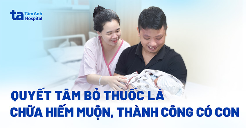 Quyết tâm bỏ thuốc lá để chữa hiếm muộn