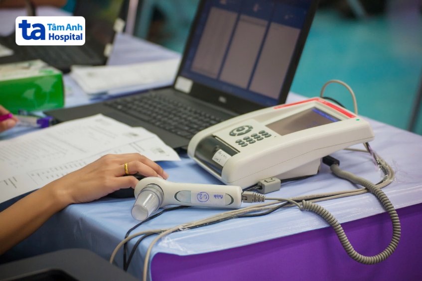 thiết bị dùng để đánh giá các chỉ số liên quan đến đường hô hấp