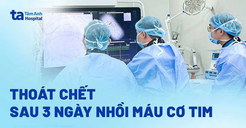 Thoát chết sau 3 ngày nhồi máu cơ tim