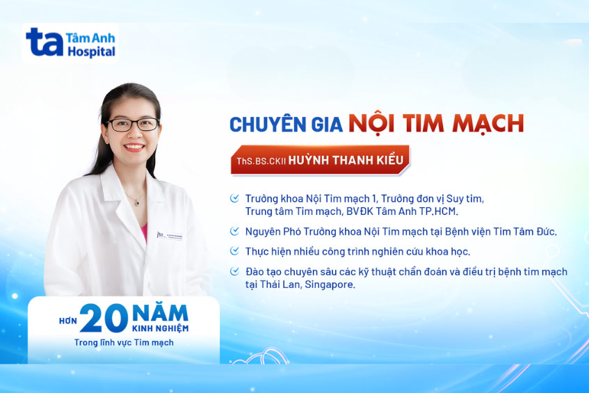 ThS.BS.CKII Huỳnh Thị Thanh Kiều - Trưởng khoa Nội tim mạch 1, Trưởng Đơn vị Suy tim